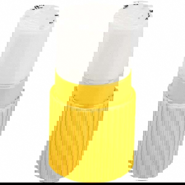 Locking Inlet: Connector, Industrial, L5-20R, 125V, White & Yellow