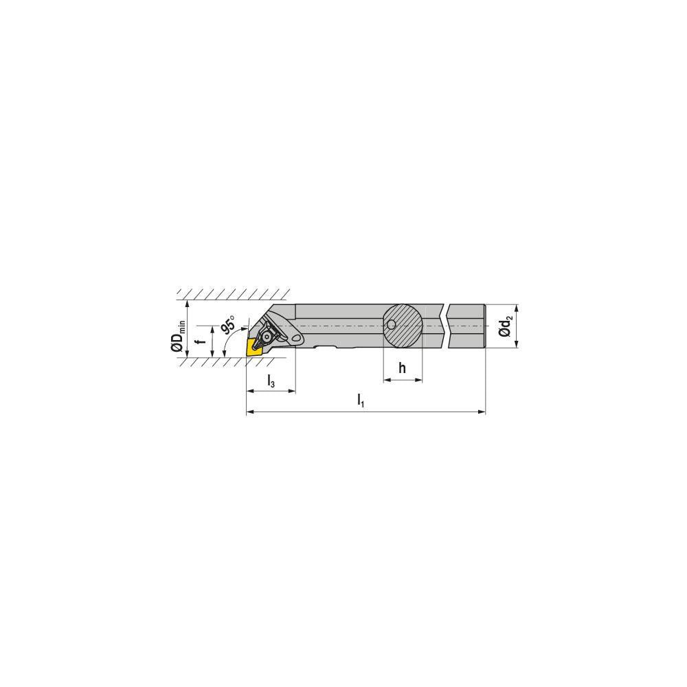 Indexable Boring Bars; Minimum Bore Diameter (mm): 25.00 ; Maximum Bore Depth (Decimal Inch): 1.3780 ; Toolholder Style: DCLNR ; Tool Material: Steel ; Shank Diameter (Decimal Inch): 20.0000 ; Shank Diameter (mm): 20.00