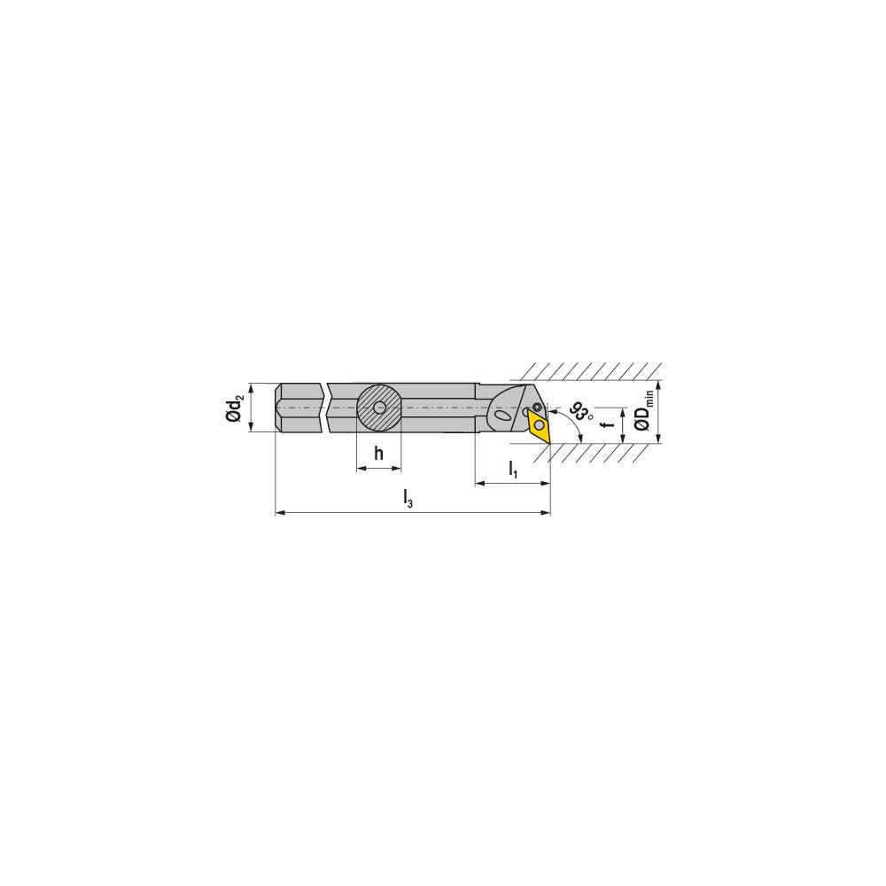 Indexable Boring Bars; Minimum Bore Diameter (mm): 32.00 ; Maximum Bore Depth (Decimal Inch): 1.4173 ; Toolholder Style: PDUNL ; Tool Material: Steel ; Shank Diameter (Decimal Inch): 25.0000 ; Shank Diameter (mm): 25.00