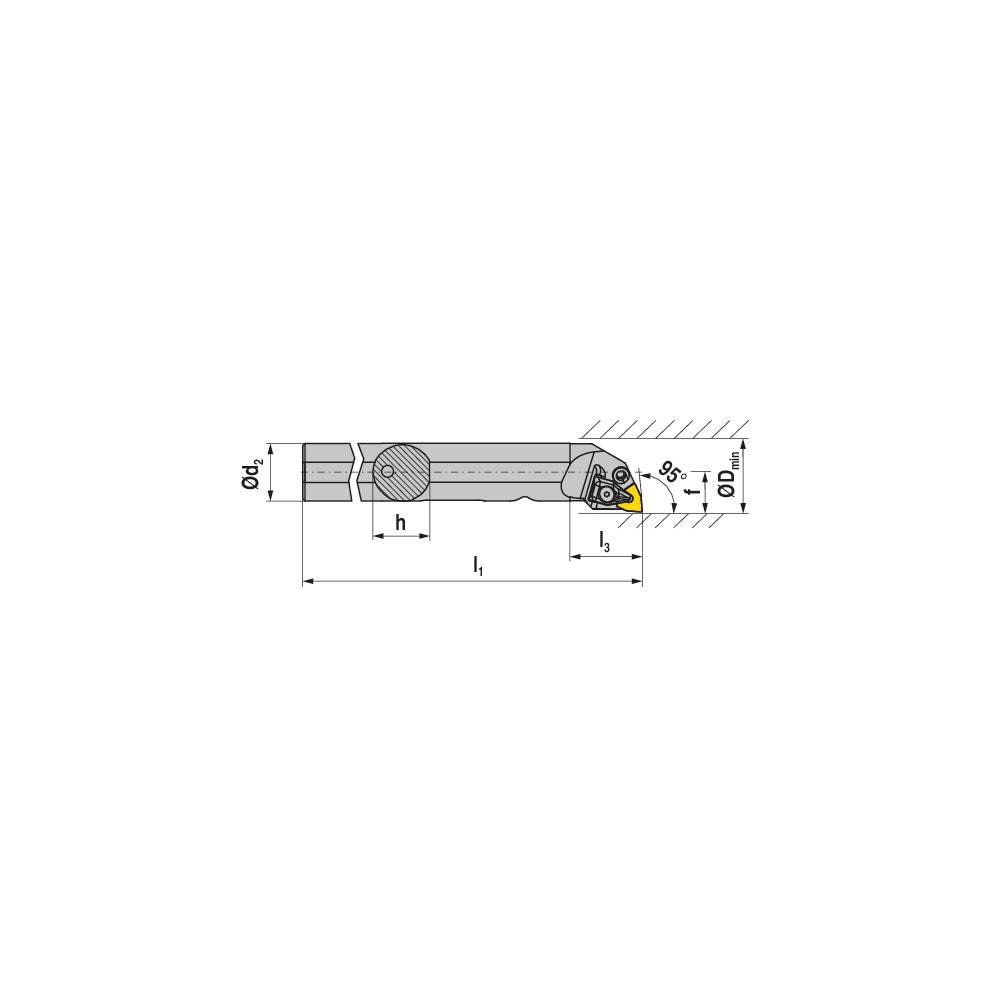 Indexable Boring Bars; Minimum Bore Diameter (mm): 40.00 ; Maximum Bore Depth (Decimal Inch): 1.5748 ; Toolholder Style: DWLNL ; Tool Material: Steel ; Shank Diameter (Decimal Inch): 32.0000 ; Shank Diameter (mm): 32.00