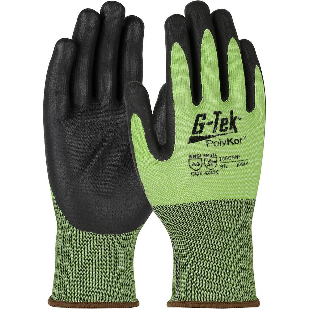 Cut, Puncture & Abrasion-Resistant Gloves: PiP 705CGNF, Size Large, ANSI Cut A3, ANSI Puncture 3, Nitrile, PolyKor