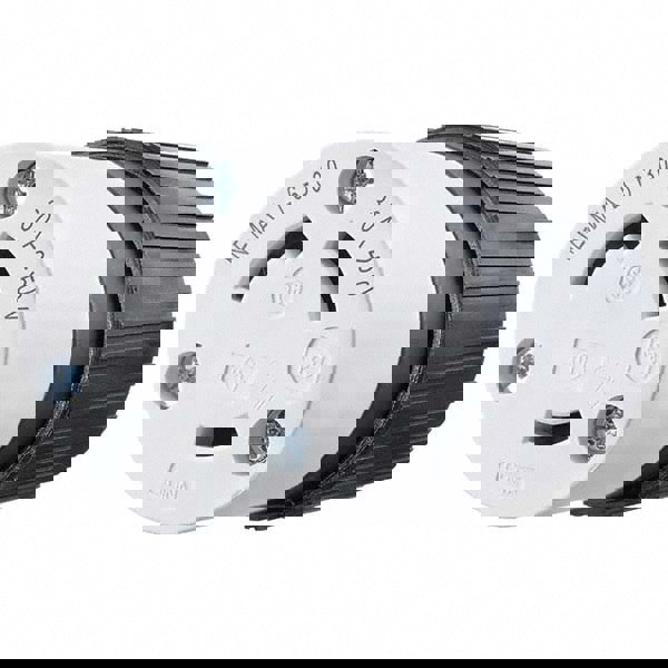 Locking Inlet: Connector, Industrial, L6-30R, 250V, Black & White