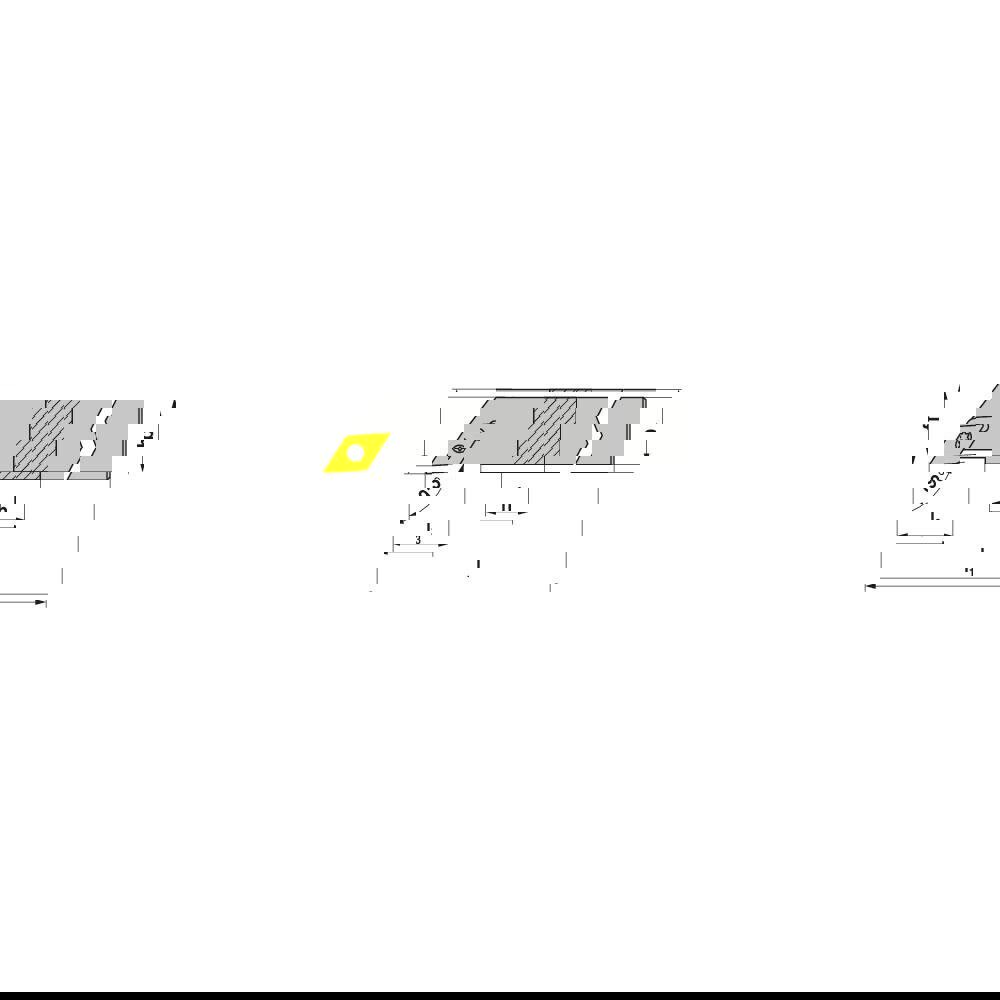 Indexable Turning Toolholders; Toolholder Style: SDJCR ; Lead Angle: 93.000 ; Insert Holding Method: Screw ; Shank Width (mm): 8.00 ; Shank Height (mm): 8.00 ; Overall Length (mm): 100.0000