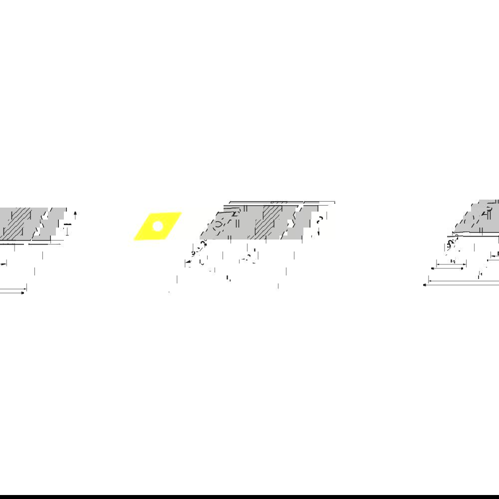 Indexable Turning Toolholders; Toolholder Style: SDJNR ; Lead Angle: 93.000 ; Insert Holding Method: Screw ; Shank Width (mm): 16.00 ; Shank Height (mm): 16.00 ; Overall Length (mm): 125.0000