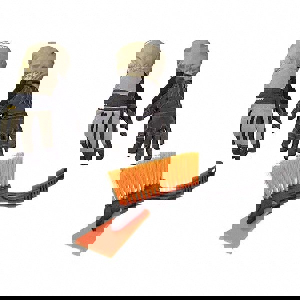 Gloves: Size 2XL, Fleece-Lined, Synthetic Leather