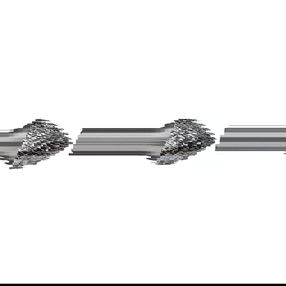 Burrs; Industry Specification: SG-44 ; Head Shape: Pointed Tree ; Cutting Diameter (Inch): 1/4 ; Cutting Diameter: 0.2500 ; Tooth Style: Double Cut ; Overall Length (Inch): 2