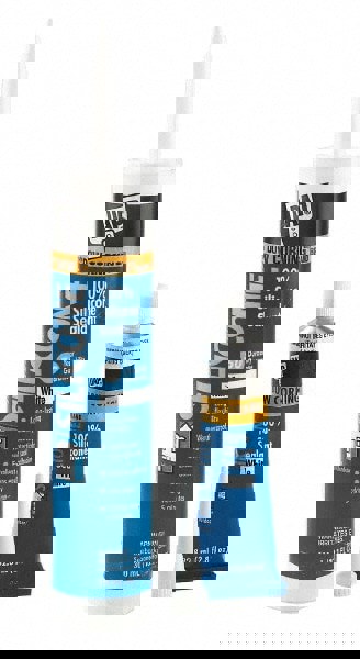 Joint Sealant: 2.8 oz Tube, White, RTV Silicone