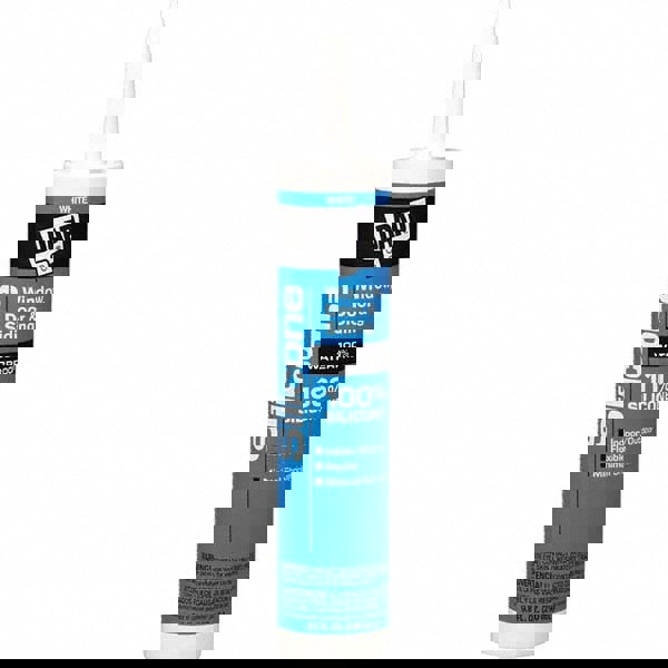 Joint Sealant: 10.1 oz Tube, White, RTV Silicone