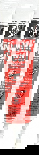 Caulk: 5.5 oz Tube, White, Acrylic & Latex