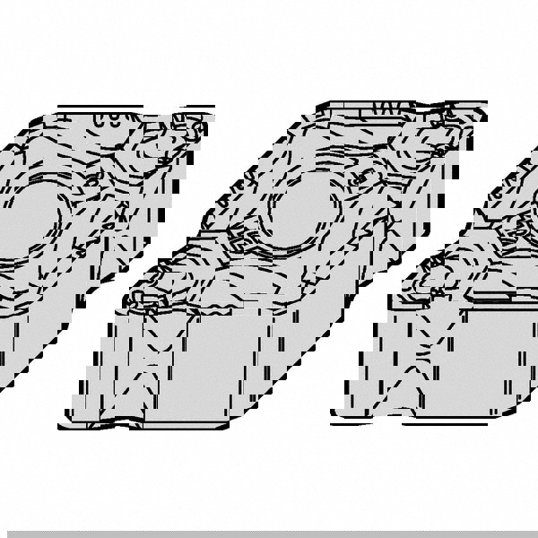 Turning Inserts; Insert Style: DNMG ; ANSI Size Code: 432 ; ISO Size Code: 150408 ; Insert Shape: D - Diamond (Rhombic) 55-Deg ; Included Angle: 55 ; Inscribed Circle (Inch): 1/2