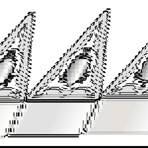Turning Inserts; Relief Angle: 0.000 ; Corner Radius (mm): 0.80 ; Corner Radius (Inch): 1/32 ; Corner Radius (Decimal Inch): 0.0313 ; Included Angle: 60 ; Manufacturer Grade: KCU10B