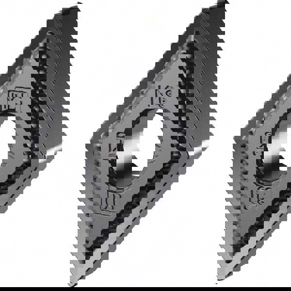 Turning Inserts; Relief Angle: 0.000 ; Corner Radius (mm): 0.10 ; Corner Radius (Decimal Inch): 0.0040 ; Included Angle: 80 ; Manufacturer Grade: KCU10B ; Coating/Finish: AlTiN