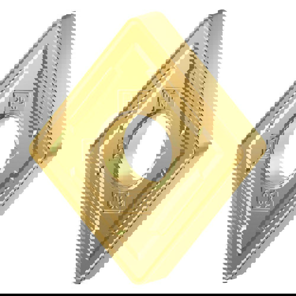 Turning Inserts; Relief Angle: 0.000 ; Corner Radius (mm): 0.40 ; Corner Radius (Inch): 1/64 ; Corner Radius (Decimal Inch): 0.0157 ; Included Angle: 80 ; Manufacturer Grade: KCU10B