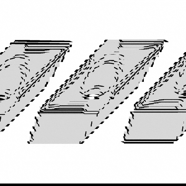 Turning Insert: DCMT3251FW KCU10B, Carbide
