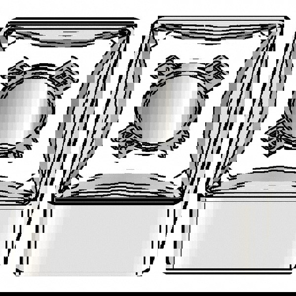 Turning Inserts; Relief Angle: 0.000 ; Corner Radius (mm): 0.40 ; Corner Radius (Inch): 1/64 ; Corner Radius (Decimal Inch): 0.0157 ; Included Angle: 80 ; Manufacturer Grade: KCU10B
