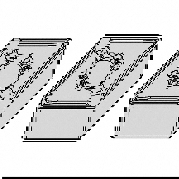 Turning Inserts; Relief Angle: 0.000 ; Corner Radius (mm): 0.40 ; Corner Radius (Inch): 1/64 ; Corner Radius (Decimal Inch): 0.0156 ; Included Angle: 55 ; Manufacturer Grade: KCU10B