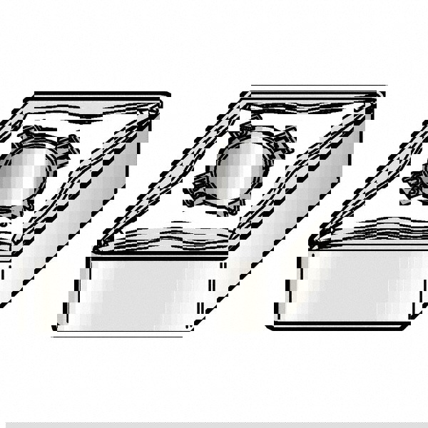 Turning Inserts; Relief Angle: 0.000 ; Corner Radius (mm): 0.80 ; Corner Radius (Inch): 1/32 ; Corner Radius (Decimal Inch): 0.0313 ; Included Angle: 55 ; Manufacturer Grade: KCU10B
