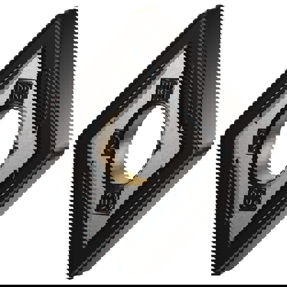 Turning Inserts; Relief Angle: 0.000 ; Corner Radius (mm): 0.80 ; Corner Radius (Inch): 1/32 ; Corner Radius (Decimal Inch): 0.0313 ; Included Angle: 90 ; Manufacturer Grade: KCU10B