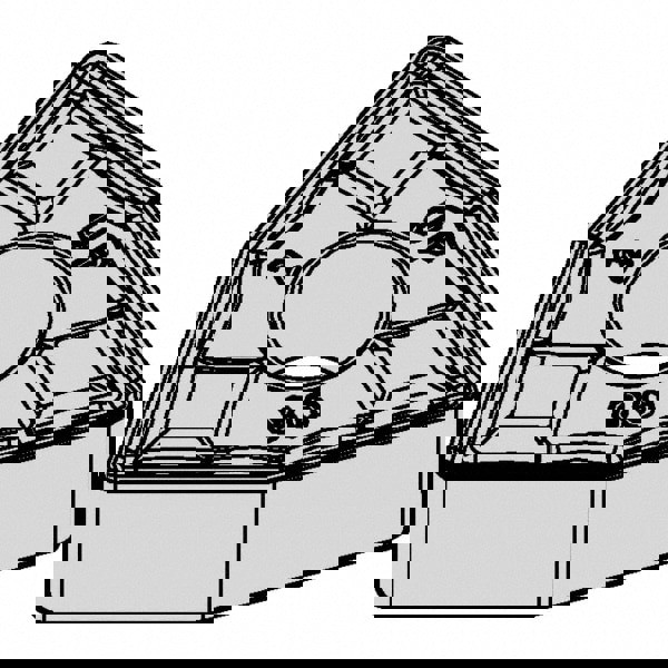 Turning Inserts; Relief Angle: 0.000 ; Corner Radius (mm): 0.80 ; Corner Radius (Inch): 1/32 ; Corner Radius (Decimal Inch): 0.0313 ; Included Angle: 80 ; Manufacturer Grade: KCU10B