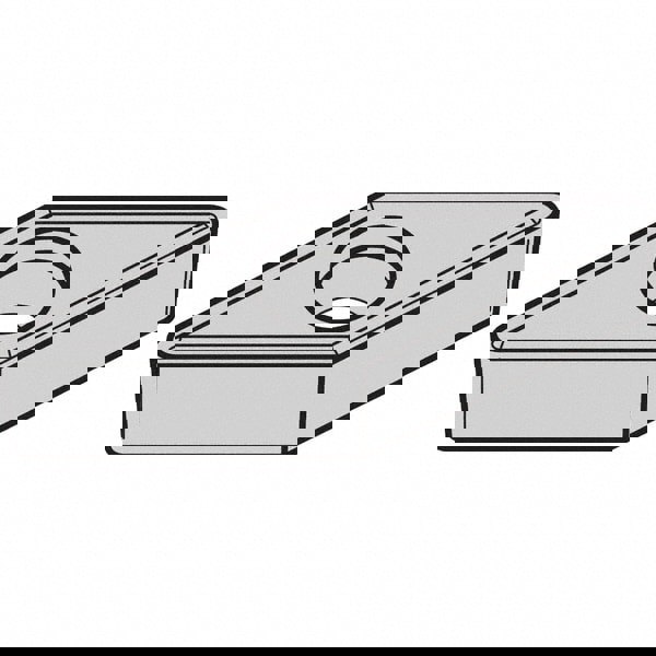 Turning Inserts; Relief Angle: 5.000 ; Corner Radius (mm): 0.80 ; Corner Radius (Inch): 1/32 ; Corner Radius (Decimal Inch): 0.0313 ; Included Angle: 35 ; Manufacturer Grade: KCU10B