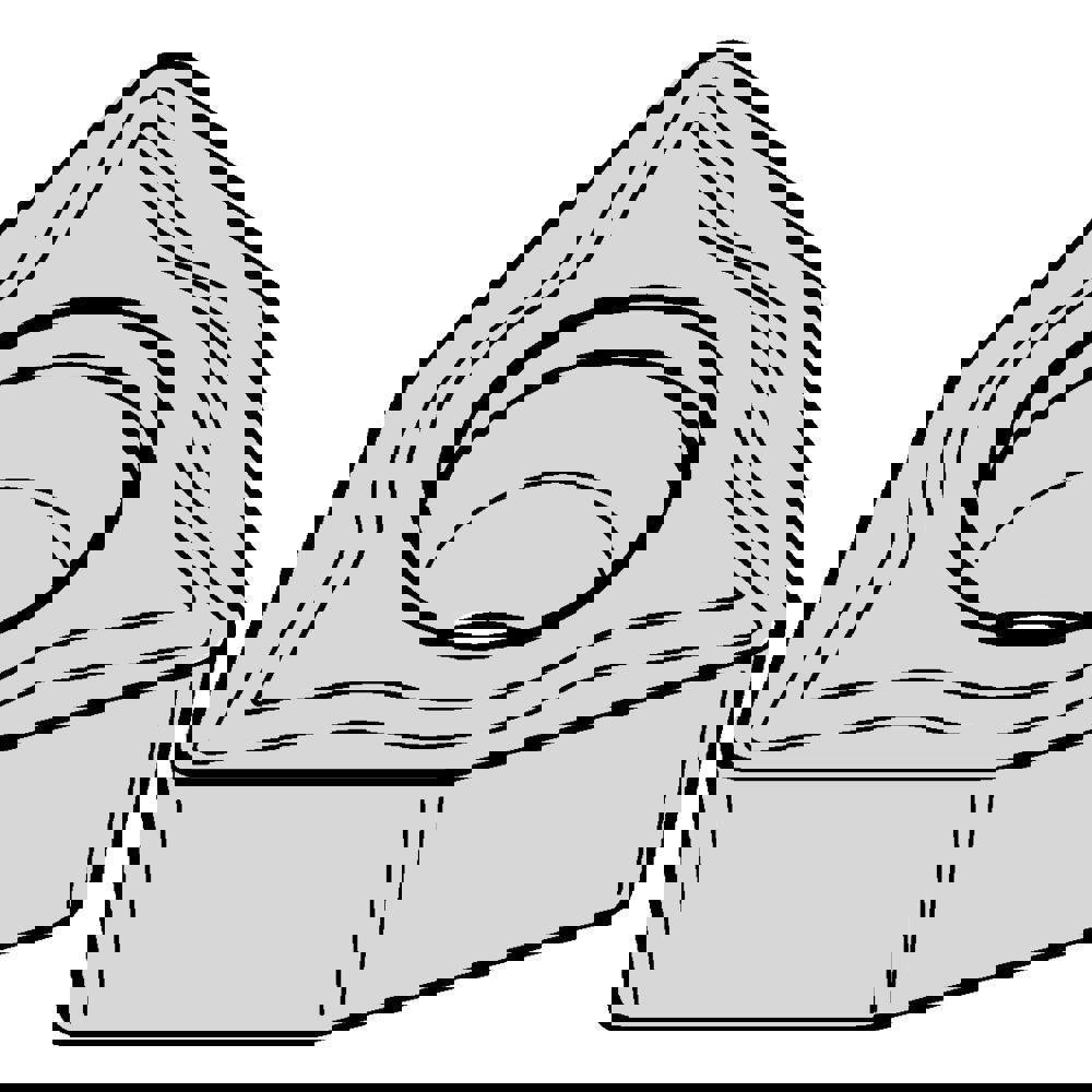 Turning Inserts; Relief Angle: 7.000 ; Corner Radius (mm): 0.40 ; Corner Radius (Inch): 1/64 ; Corner Radius (Decimal Inch): 0.0157 ; Included Angle: 80 ; Manufacturer Grade: KCU10B