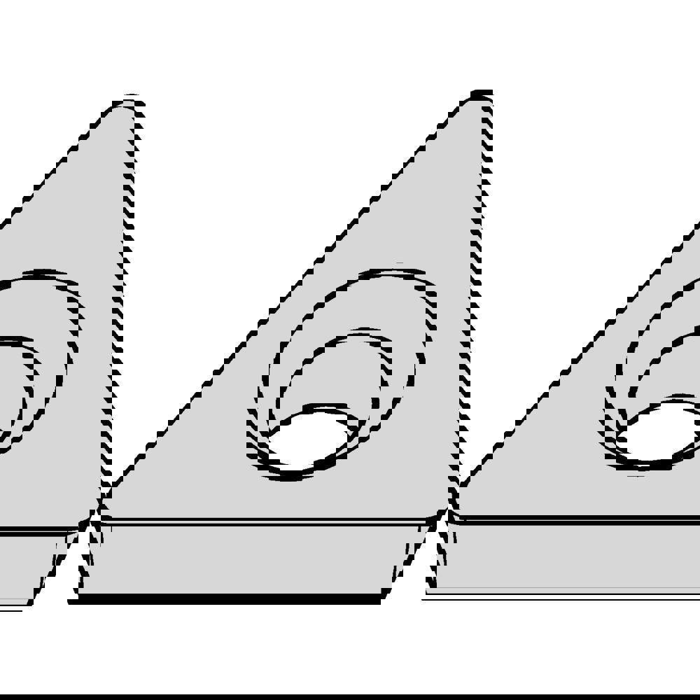 Turning Inserts; Relief Angle: 15.000 ; Corner Radius (mm): 0.38 ; Corner Radius (Inch): .015 ; Corner Radius (Decimal Inch): 0.0150 ; Included Angle: 60 ; Manufacturer Grade: KCU10B