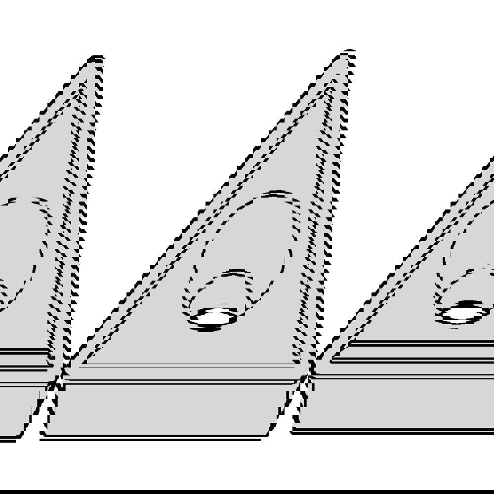 Turning Inserts; Relief Angle: 11.000 ; Corner Radius (mm): 0.18 ; Corner Radius (Inch): .007 ; Corner Radius (Decimal Inch): 0.0070 ; Included Angle: 60 ; Manufacturer Grade: KCU10B