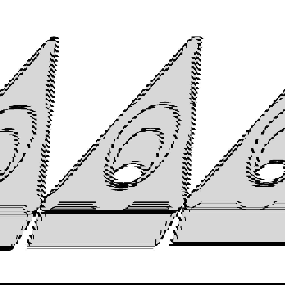 Turning Inserts; Insert Style: TPHH ; ANSI Size Code: 21.50.5 ; ISO Size Code: 110202 ; Insert Shape: T - Triangle ; Included Angle: 60 ; Inscribed Circle (Decimal Inch): 0.2500