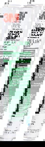 Marine Adhesive Sealant: 10 oz Cartridge, White, Polyurethane