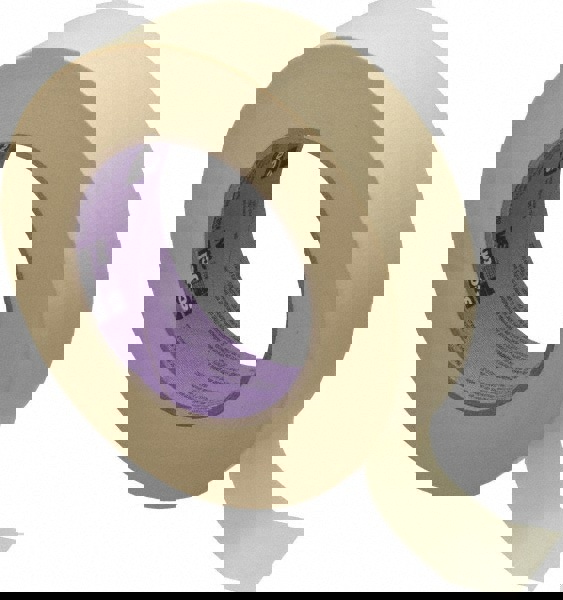 Masking Tape: 38 mm Wide, 60 yd Long, 5.5 mil Thick, Tan