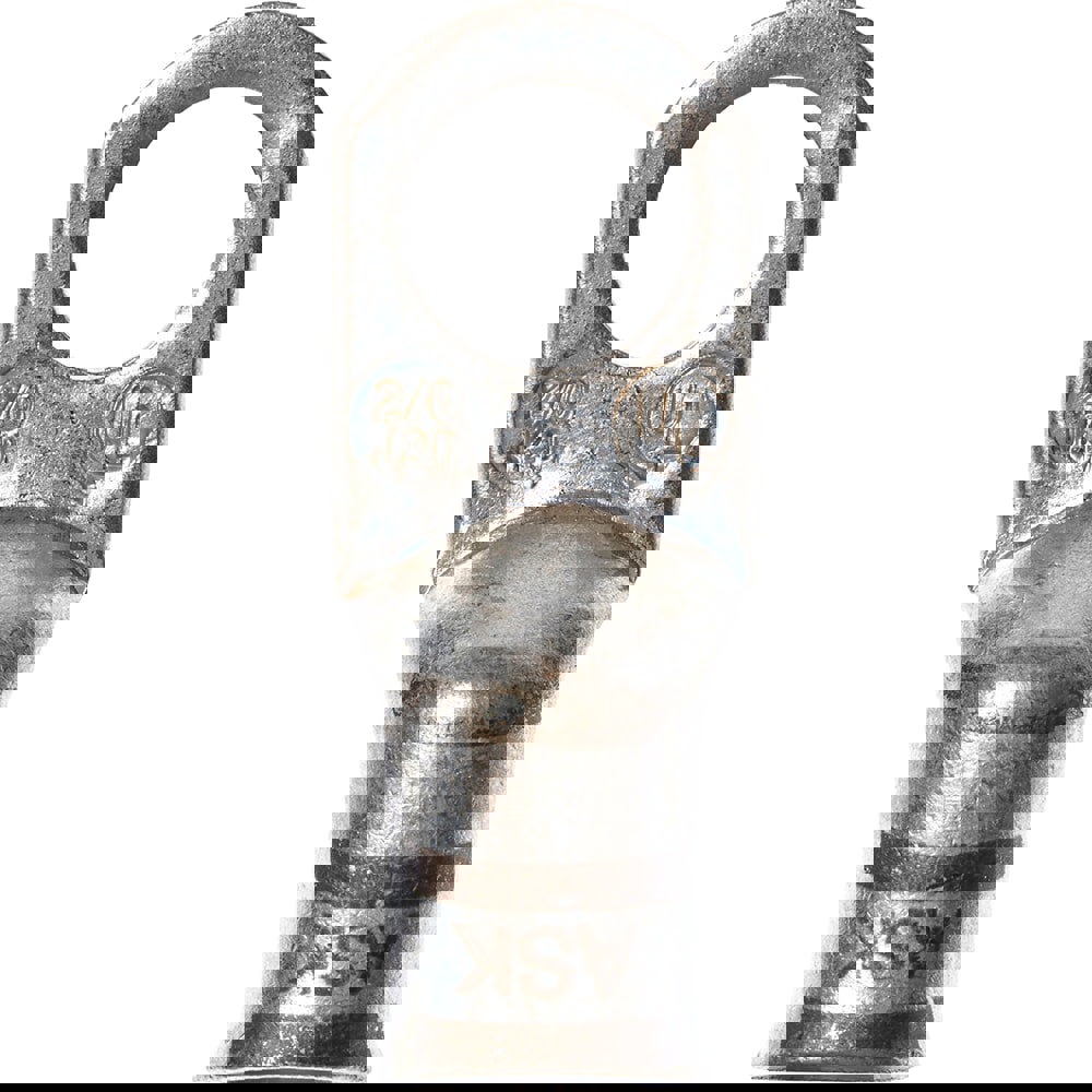 Ring Tongue Ring Terminal: Non-Insulated, 2/0 AWG, Crimp Connection