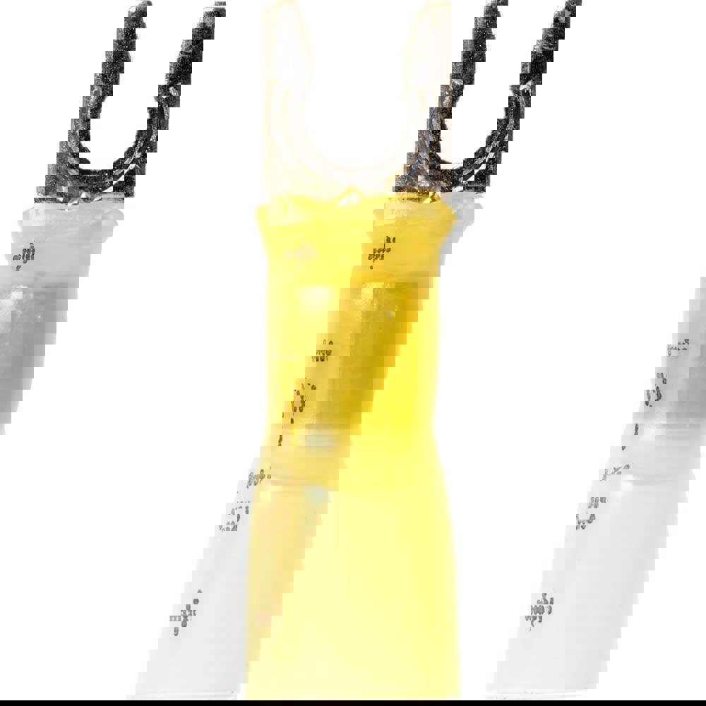 Locking Fork Terminal: Yellow, Partially Insulated, #8 Stud, Crimp