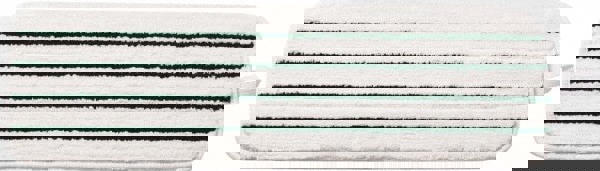 Wet Mop Pad: Quick Change, Medium, White Mop, Blended Fiber