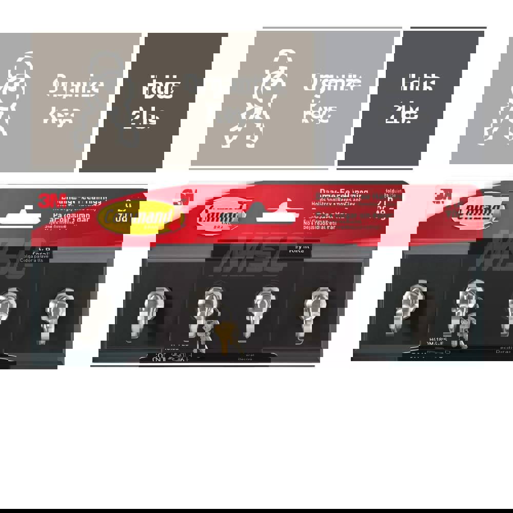 Storage Hook: Adhesive Back Mount, 1.35