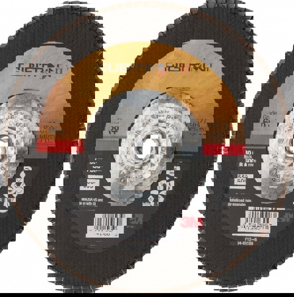 Flap Disc: 5/8-11 Hole, 60 Grit, Ceramic, Type 27