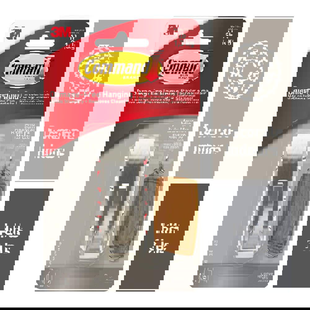 Storage Hook: Adhesive Back Mount, 1.155