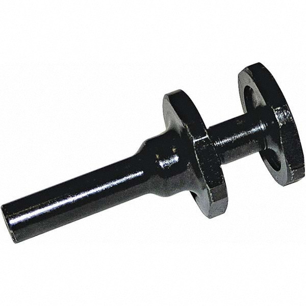 Wheel Mandrels; For Hole Size (Inch): 1/4 ; Maximum Wheel Width (Inch): 1 ; Shank Diameter (Inch): 0.1200 ; Head/Washer Diameter (Inch): 2-1/2 ; Overall Length (Inch): 1 ; Connector Type: Wheel Mandrel