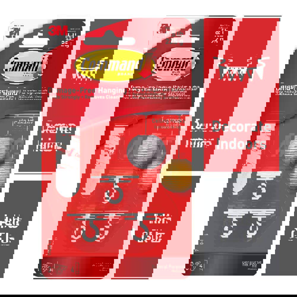 Storage Hook: Adhesive Back Mount, 0.75