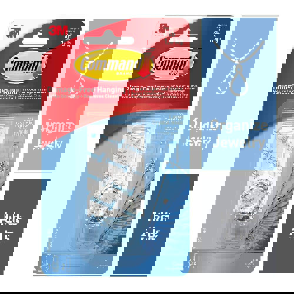 Storage Hook: Adhesive Back Mount, 1.055