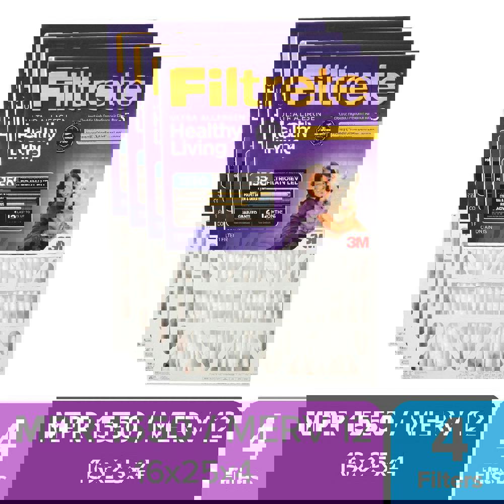 Pleated Air Filter: 16 x 25 x 4