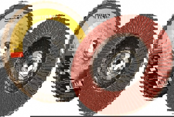 Flap Disc: 5/8-11 Hole, 40 Grit, Ceramic, Type 29