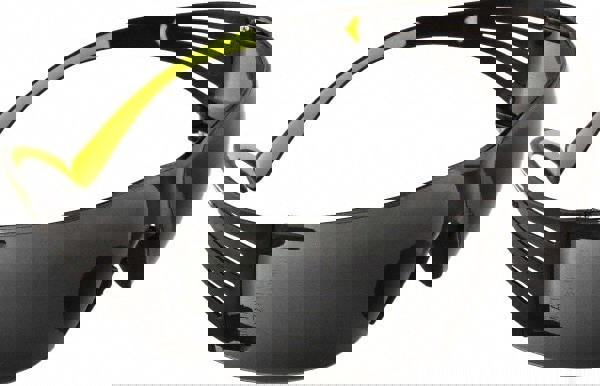 Safety Glass: SecureFit, Gray Lenses, Anti-Fog & Scratch-Resistant, ANSI Z87.1+;CSA Z94.3