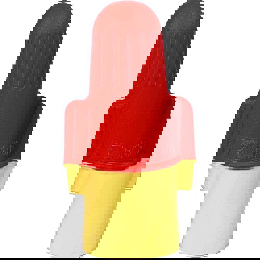 Wing Twist-On Wire Connector: Red & Yellow, Flame-Retardant, 2 AWG