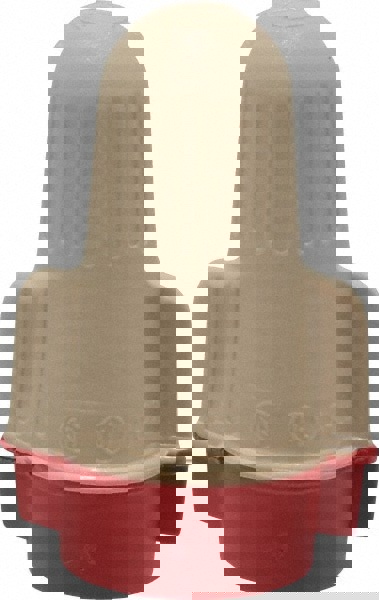 Wing Twist-On Wire Connector: Red & Tan, Flame-Retardant, 2 AWG