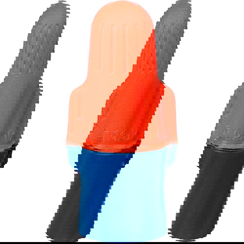 Wing Twist-On Wire Connector: Blue & Orange, Flame-Retardant, 2 AWG