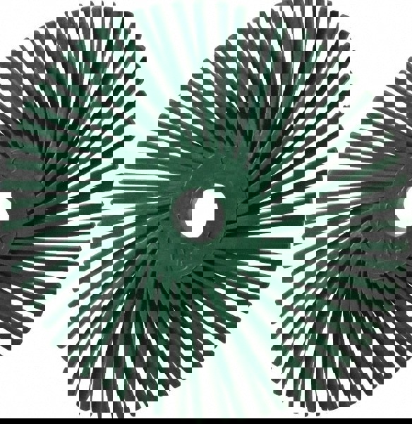 Radial Bristle Brush: Plain Arbor Connection, 3/8