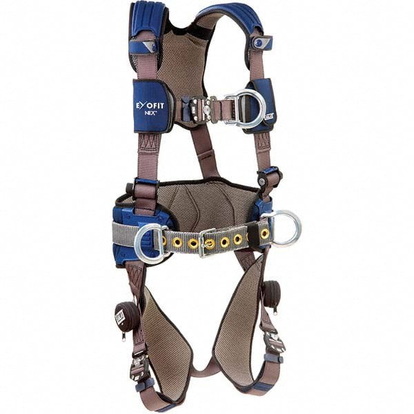 Fall Protection Harnesses: 420 Lb, Construction Style, Size X-Small, For Construction, Polyester, Back Front & Hips