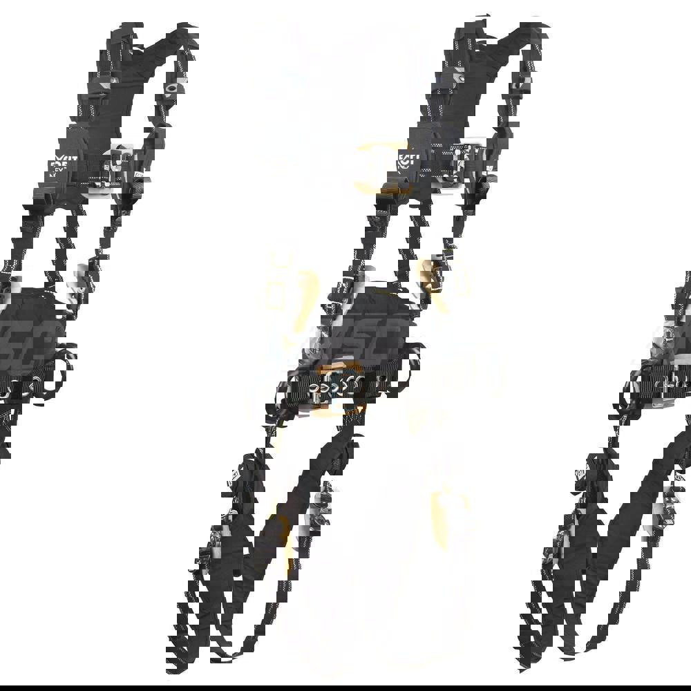 Fall Protection Harnesses: 420 Lb, Construction Style, Size Large, For Positioning, Nomex & Kevlar, Back & Side