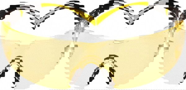 Safety Glass: SecureFit, Amber Lenses, Anti-Fog, ANSI Z87.1-2015