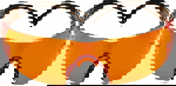 Safety Glass: SecureFit, Orange Lenses, Anti-Fog, ANSI Z87.1-2015